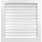Ekena Millwork Vertical Surface Mount PVC Gable Vent: Functional, w/ 3-1/2"W x 1"P Standard Frame, 38"W x 40"H GVPVE38X4001SF - alternate 1